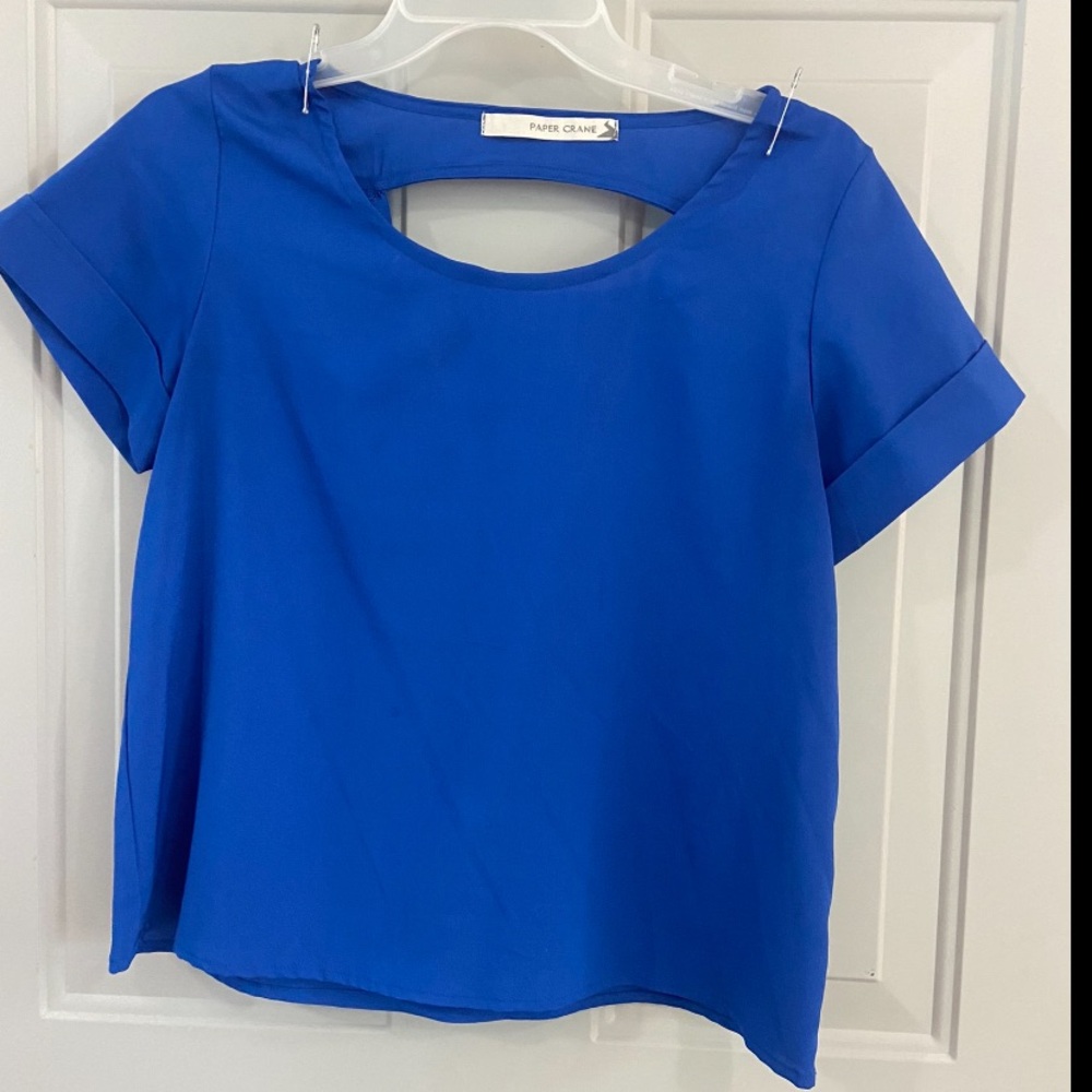 Paper Crane Royal Blue Blouse